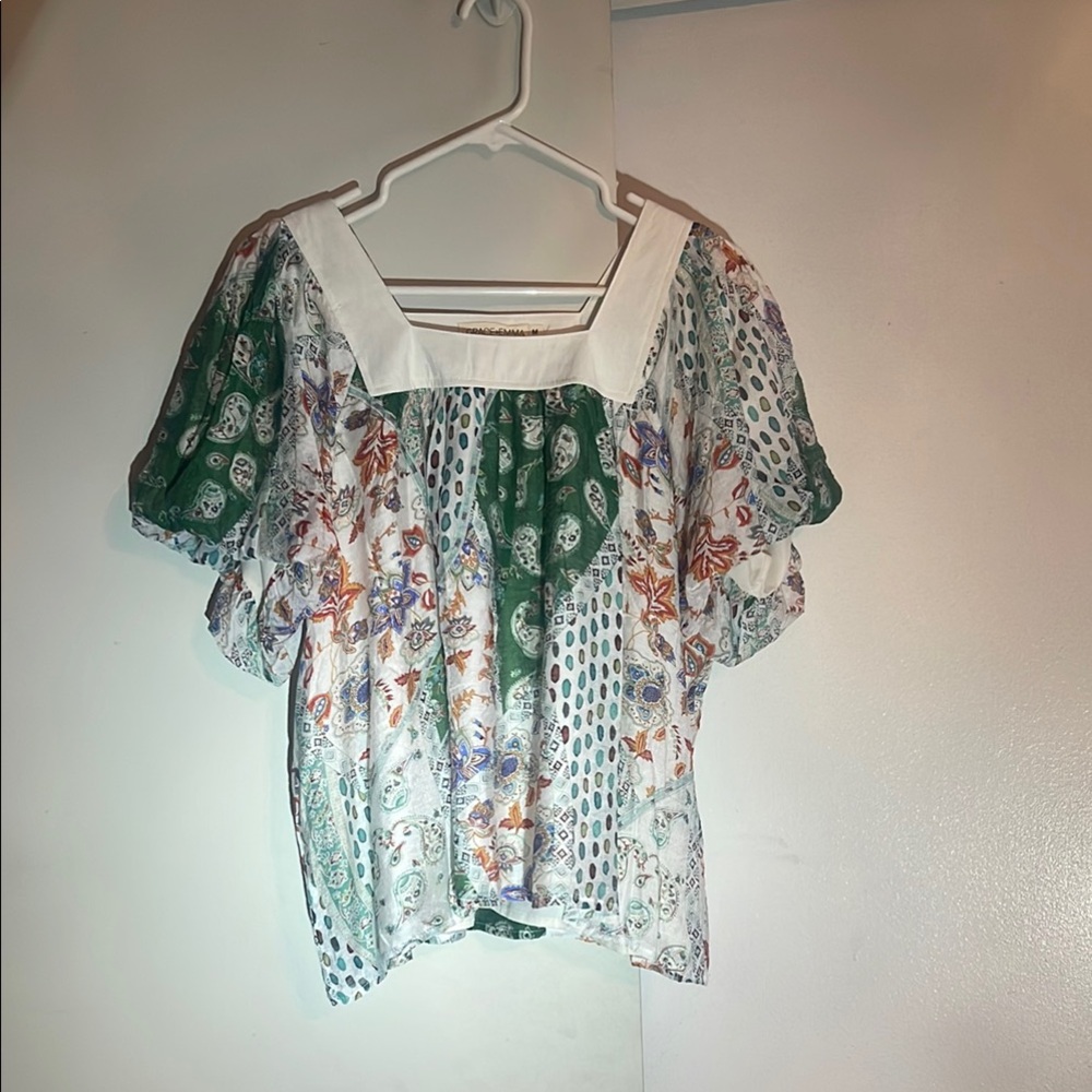 Floral Patchwork Women's Top